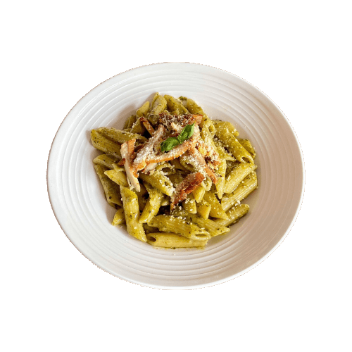Chicken Mushroom Pesto Penne